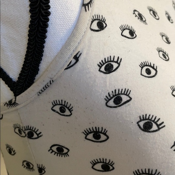 Brandy Melville Eye Cropped Halter Top - Picture 4 of 8